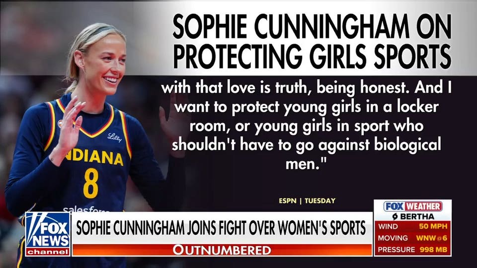 WNBA star Sophie Cunningham speaks out on protecting women’s sports