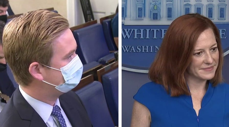 Doocy confronts Psaki over Fox News getting snubbed at White House presser