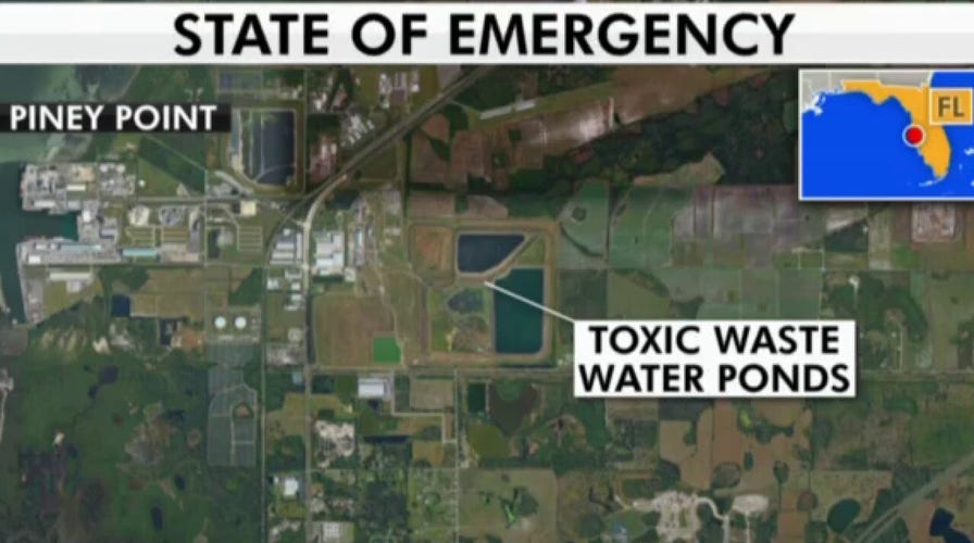 Florida wastewater pond in danger of collapsing