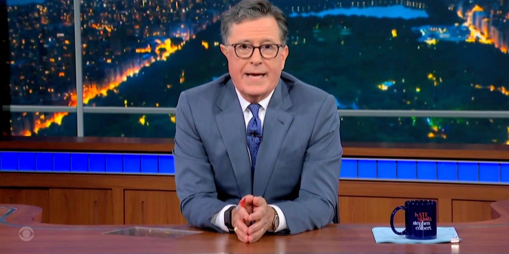 Stephen Colbert tells audience that 'Late Show' has been canceled