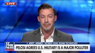 Joey Jones responds to Nancy Pelosi calling US military a major polluter  - Fox News