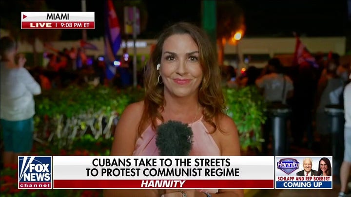 Sara Carter reports live from Calle Ocho as Cuban-Americans rally