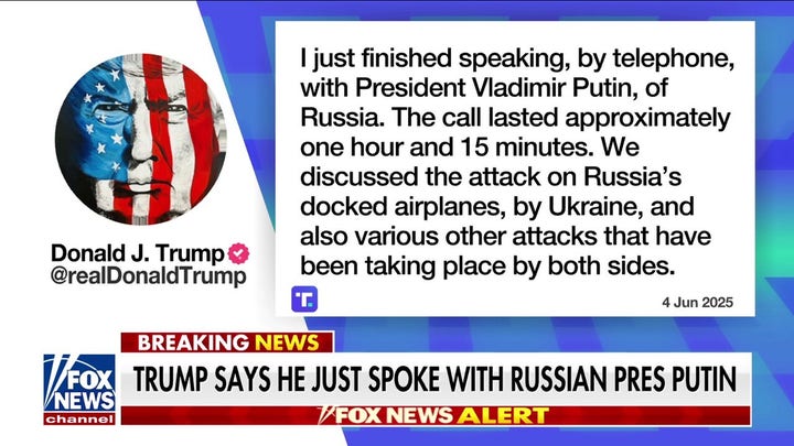 BREAKING: Trump, Putin spoke for over an hour as Russia plans to respond to Ukraine's attack