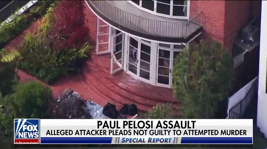 Man accused of attacking Nancy Pelosi's husband enters non-guilty plea