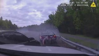 Fairfax County Police Officer narrowly avoids getting hit by out-of-control car - Fox News