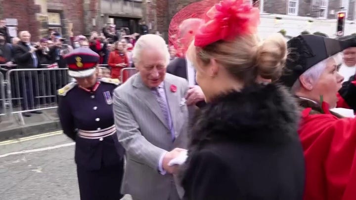 Protester throws eggs at King Charles III