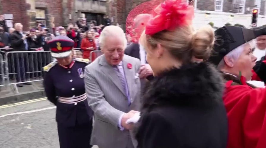 Protester throws eggs at King Charles III