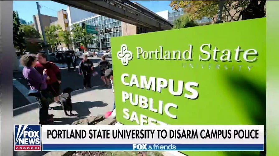 Portland State University disarming campus police in fall 2021