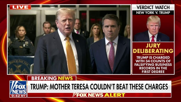 Former President Trump says he's battling charges 'Mother Teresa could not beat' while speaking outside courtroom