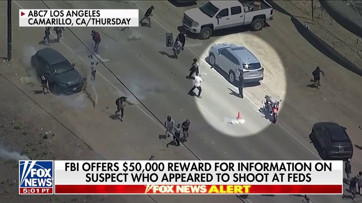FBI offers $50k reward for information on suspect who appeared to shoot at ICE agents