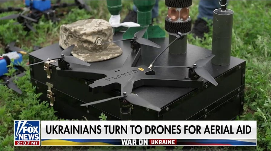 Ukrainians turn to drones for aerial aid