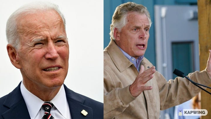 McAuliffe appears to be underperforming in Democratic Virginia counties