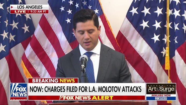 Federal, local officials share arrest details for suspects accused of throwing Molotov cocktails at officers during LA riots