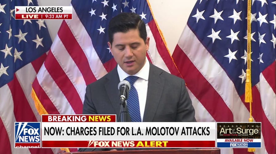 Federal, local officials share arrest details for suspects accused of throwing Molotov cocktails at officers during LA riots