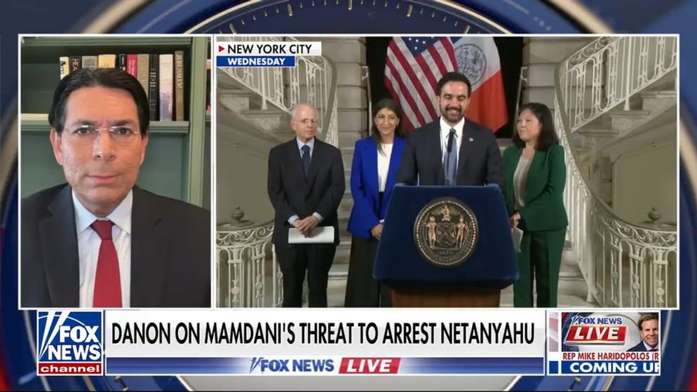 Israeli Ambassador Danny Danon slams NYC mayor over 'dangerous' Netanyahu arrest threats