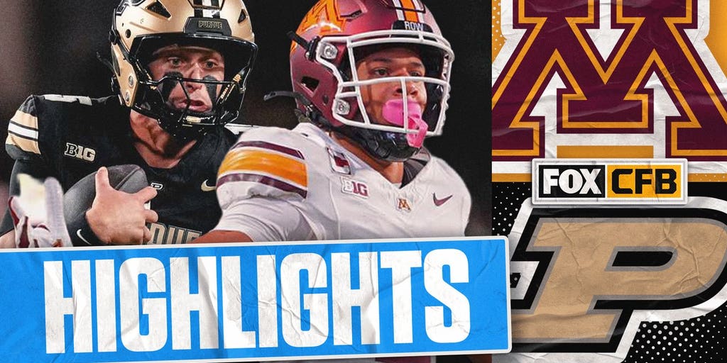 Minnesota Golden Gophers vs Purdue Boilermakers Highlights 🏈 FOX College Football