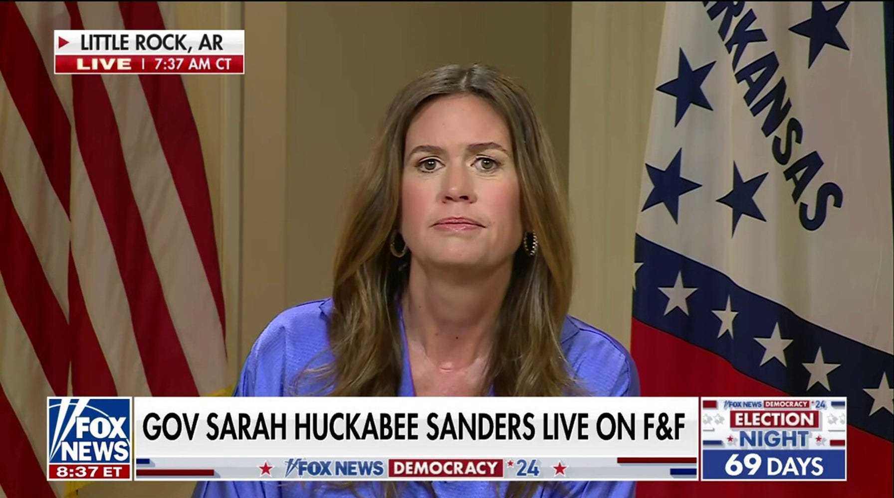 Huckabee Sanders: Harris Lacks Confidence, Needs 'Babysitter' for Interviews