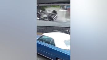 Oregon burglary suspect ends police police chase with VIOLENT crash