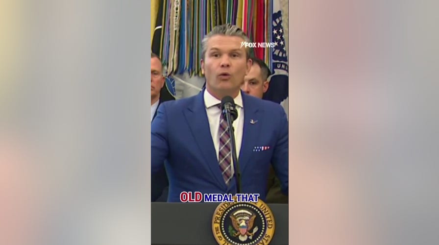 Secretary of War Hegseth brings backmost medal for troops serving astatine the border