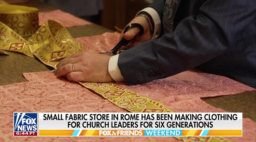 Historic Rome fabric store makes clothes for church leaders