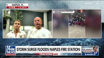 Naples fire station flooded by Hurricane Ian storm surge 