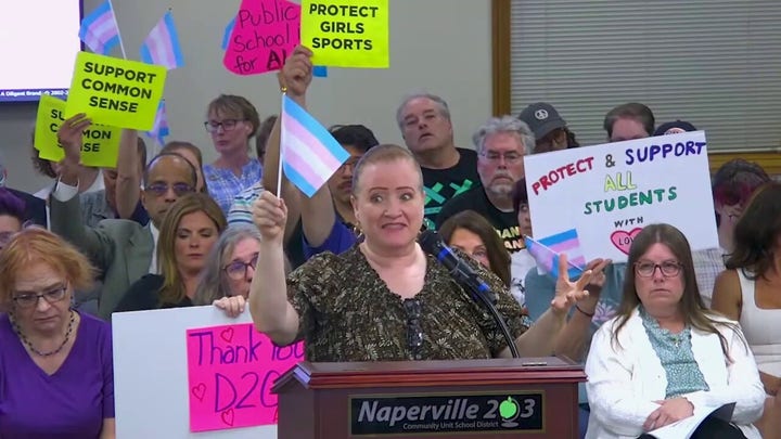 Protestor accuses conservative group of causing trans youth suicides at school board meeting
