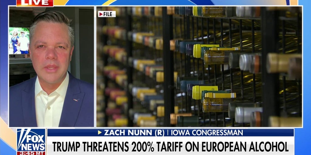 Trump threatens 200% tariff on European alcohol amid trade feud