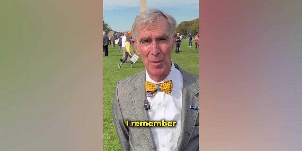 Schiff shares video with Bill Nye the Science Guy at DC 'No Kings' protest | Fox News Video
