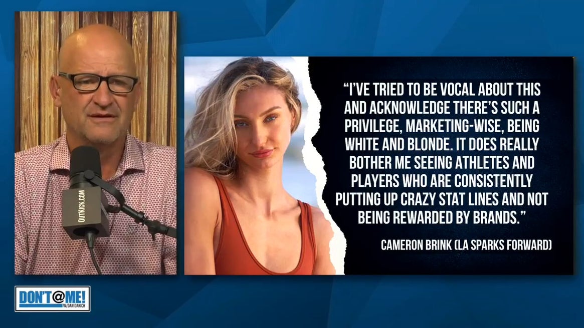 WNBA's Cameron Brink Complains About Her White Privilege | Don't @ Me w/ Dan Dakich