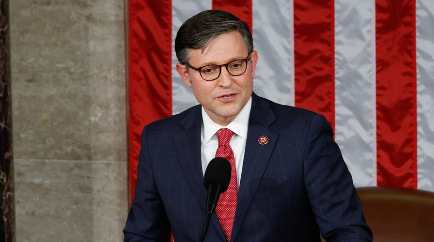 WATCH LIVE: Speaker of the House Mike Johnson delivers remarks after being sworn in