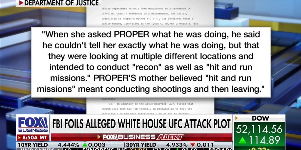 FBI foiled alleged White House UFC attack plot targeting Freedom 250 event