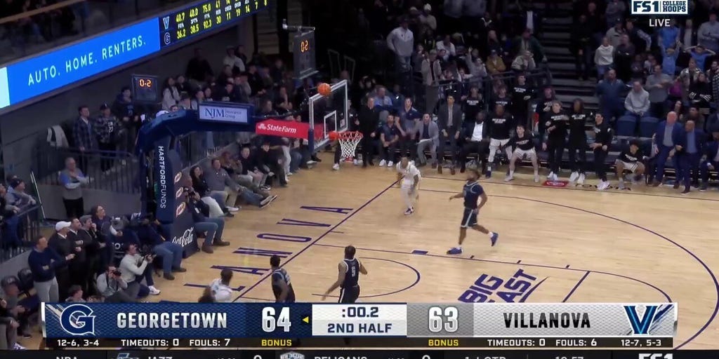 Georgetown Tops Villanova 64-63 in Dramatic Comeback