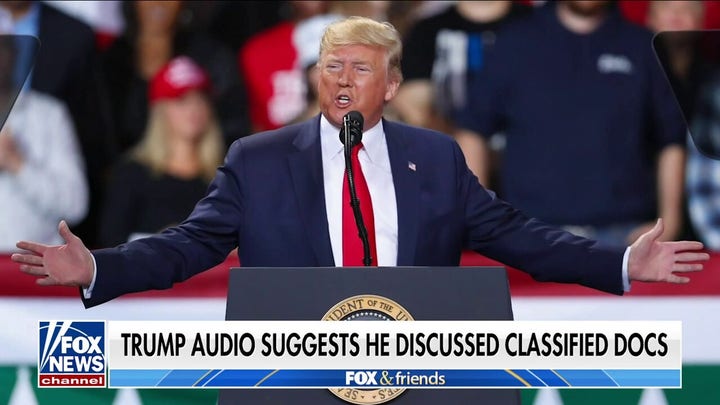 Leaked Trump audio appears to show him discussing classified documents