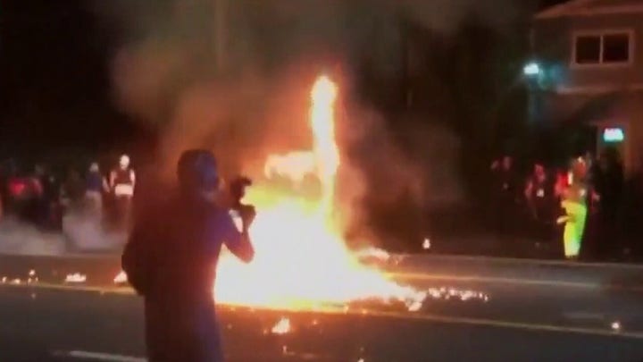 President Trump continues to blame Democrats for unrest and violence