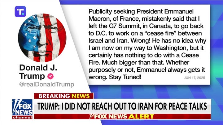 Trump goes off on Macron after leaving G7 summit: 'Emmanuel always gets it wrong'