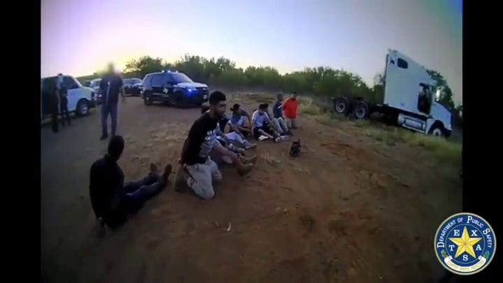Florida truck driver accused of smuggling 12 illegal immigrants drives on wrong side of road