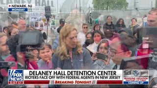 Anti-ICE protesters clash with federal agents at New Jersey detention center