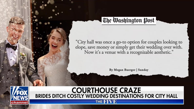 Brides ditch costly weddings for city hall