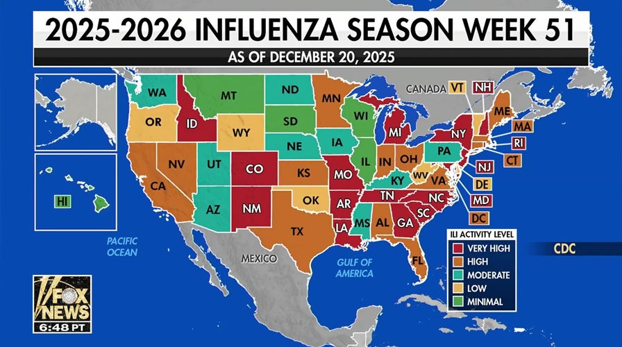 Flu cases surging as hospitalizations rise nationwide