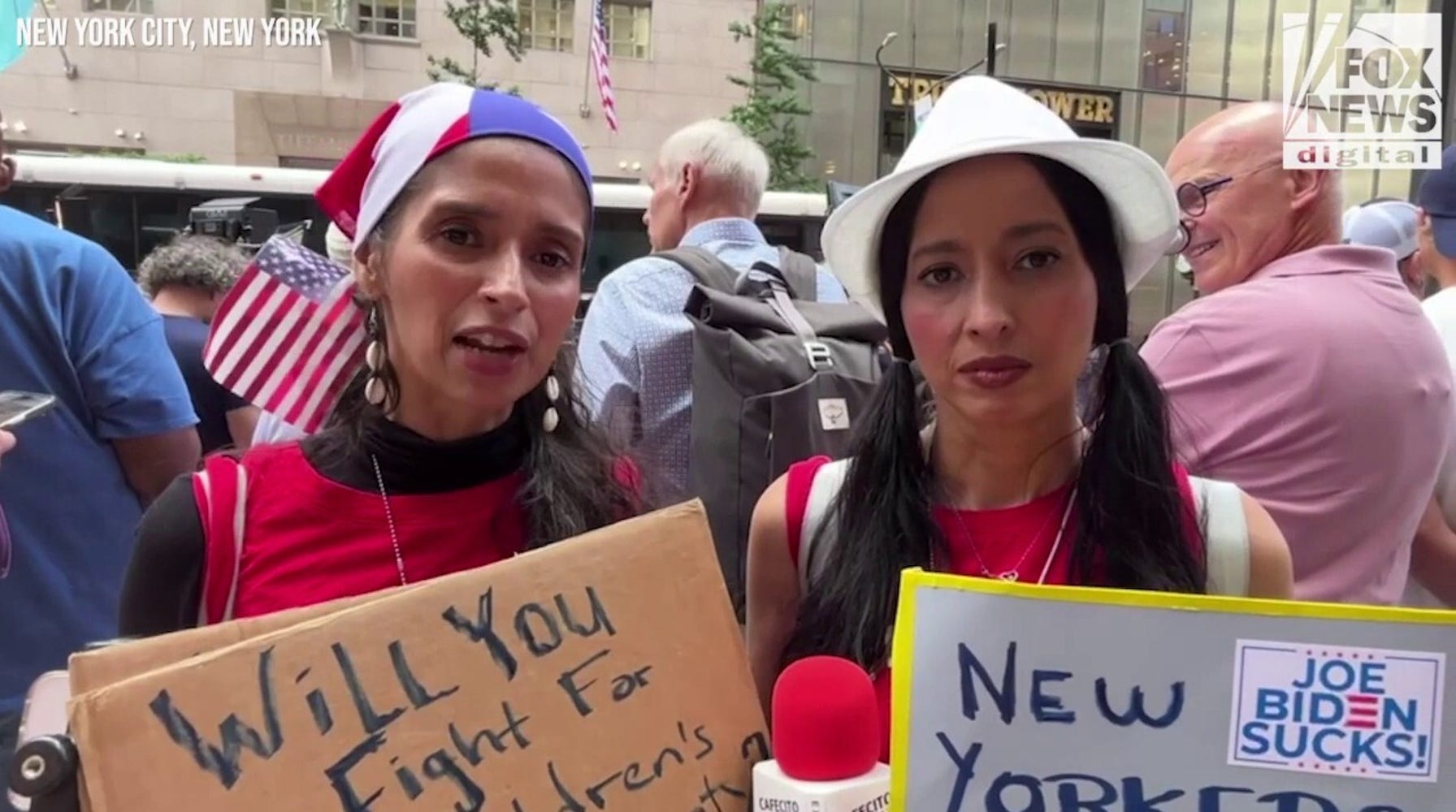 Trump Supporters Rally Outside Tower, Decry Justice System After Conviction