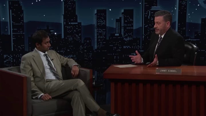 Jimmy Kimmel grills Aziz Ansari over performing at Riyadh comedy festival under 'brutal' Saudi Arabian regime