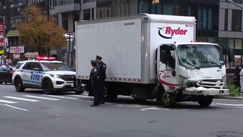 Driver crashes truck in Midtown Manhattan near 8th Avenue as FDNY responds