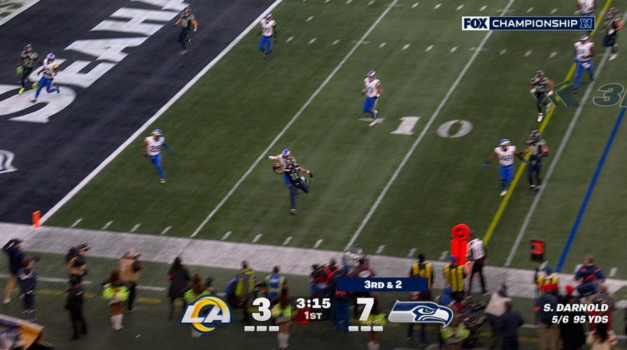 Seahawks' Jaxon Smith-Njigba makes INCREDIBLE one-handed catch vs. Rams | NFL Highlights