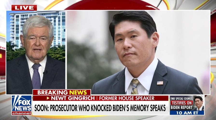 Newt Gingrich reveals the 'key question' for Robert Hur amid Biden's memory criticism