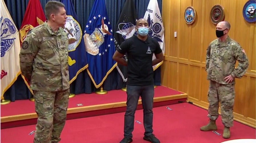 First recruits sworn into US Space Force