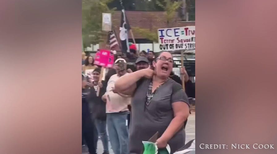 WATCH: Chicago anti-Trump protester appears to mock Charlie Kirk's death