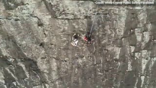 Firefighter pulls off daring rescue of free climber stranded on mountain face - Fox News