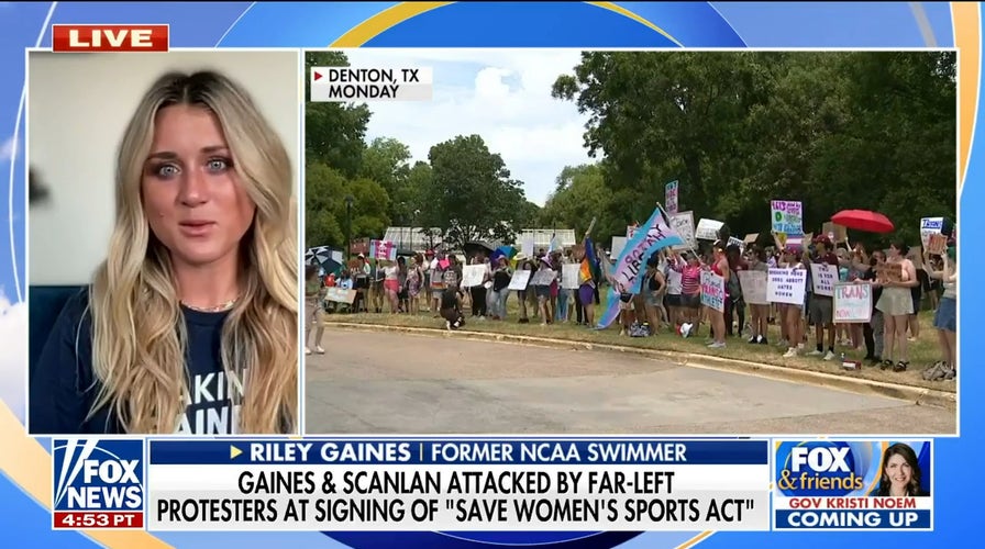 Riley Gaines condemns attacks at Texas bill signing: 'Incredibly disheartening'