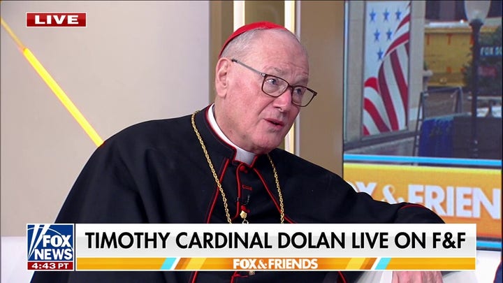 New York Archbishop Cardinal Dolan celebrates final mass after 17 years