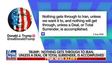 Trump says 'nothing gets through to Iran' unless approved by US